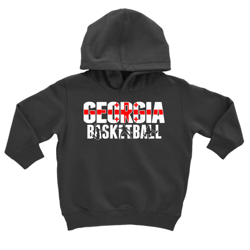 Georgia Basketball Fans Jersey   Georgian Flag Sport Lovers T Shirt Toddler Hoodie by cm-arts | Artistshot