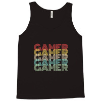 Gamer Retro Vintage 8bit Arcade Gaming Tank Top | Artistshot