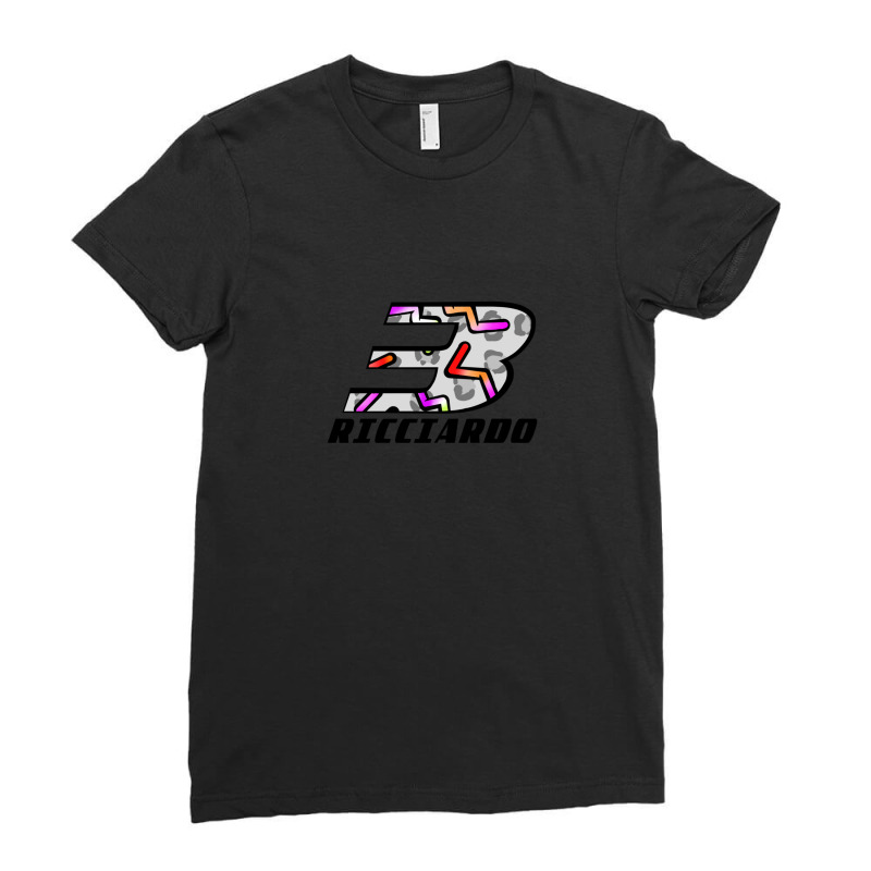 Danny Ricciardo 3 Ladies Fitted T-Shirt by RodneyAbernathy | Artistshot