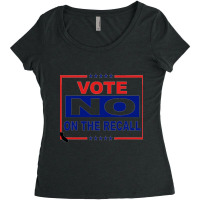 Vote No On The Recall Women's Triblend Scoop T-shirt | Artistshot