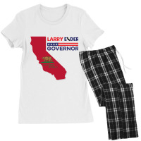 Larry Elder For California Governor Flag Newsom Funny Women's Pajamas Set | Artistshot