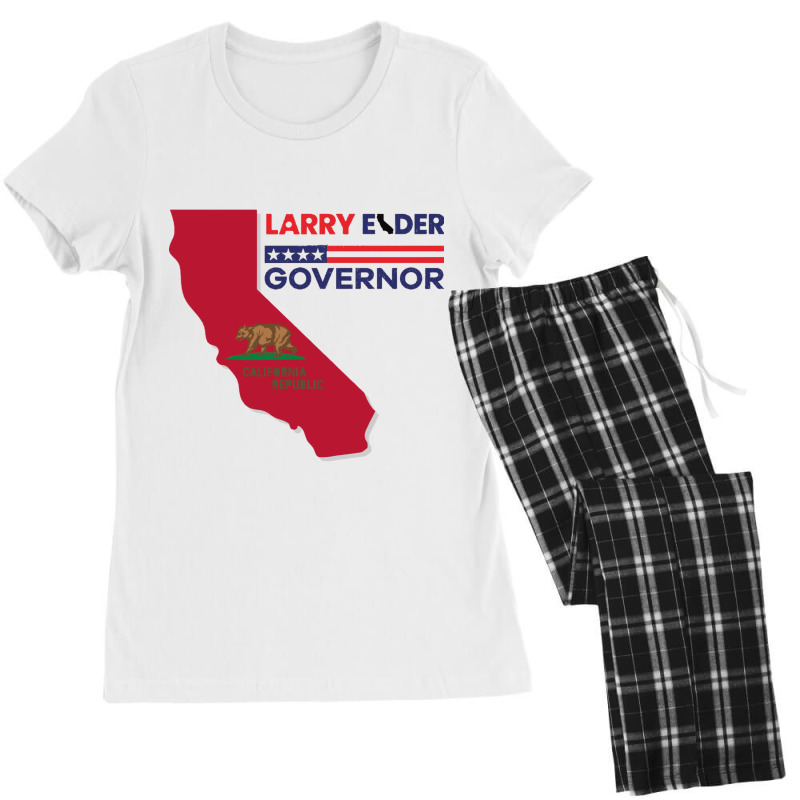 Larry Elder For California Governor Flag Newsom Funny Women's Pajamas Set by cm-arts | Artistshot