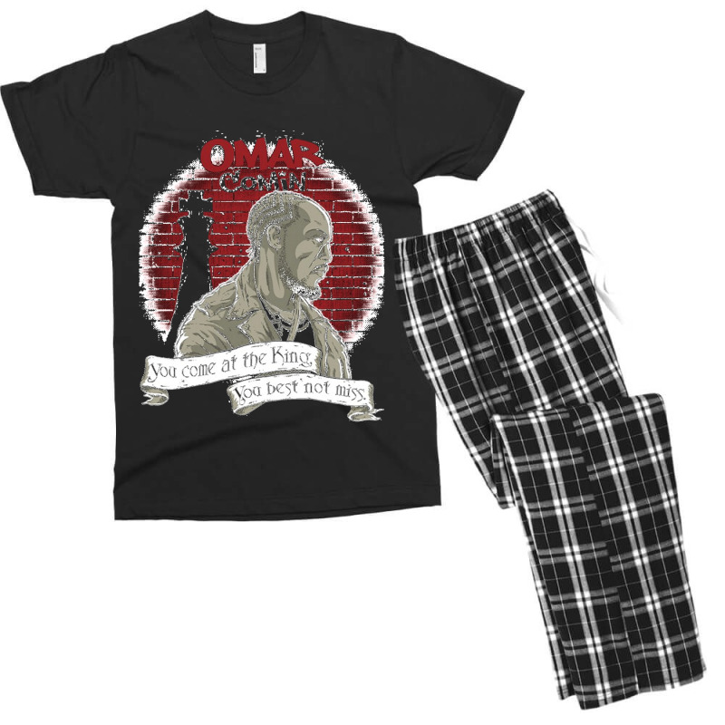 Omarr Comin You Come At The King You Best Not Miss Men's T-shirt Pajama Set | Artistshot