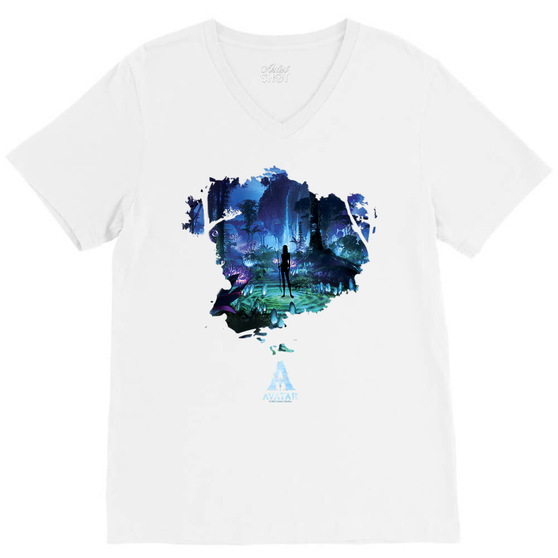 Avatar Pandora At Night Movie Poster Premium T Shirt V-neck Tee | Artistshot