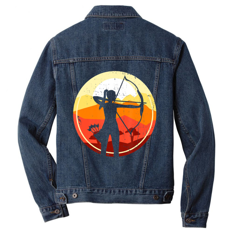 Proud Archery Archer Sports Girl Woman Men Denim Jacket | Artistshot