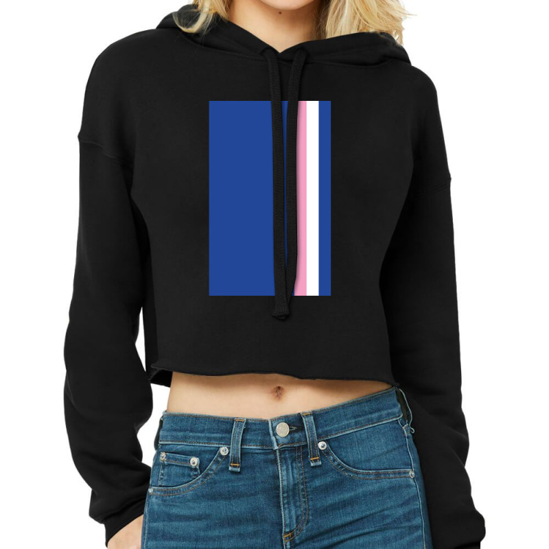 Alpine Racing Stripes - 2022 Season Cropped Hoodie by LawrenceRisner | Artistshot