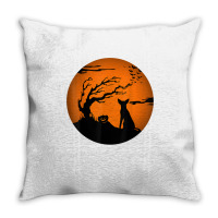 Oriental Shorthair Cat Halloween T Shirt Throw Pillow | Artistshot