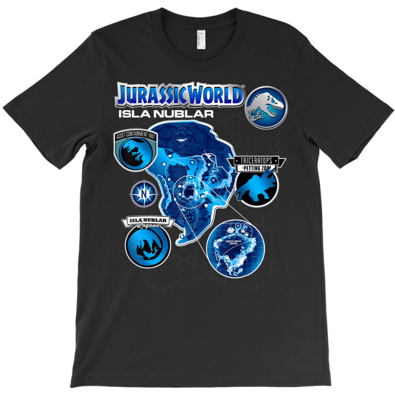 Isla Nublar Tech Map T-shirt | Artistshot