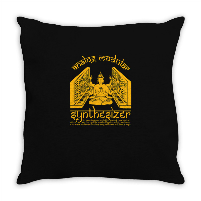 Modular Synthesizer God For Electronic Musician Throw Pillow | Artistshot