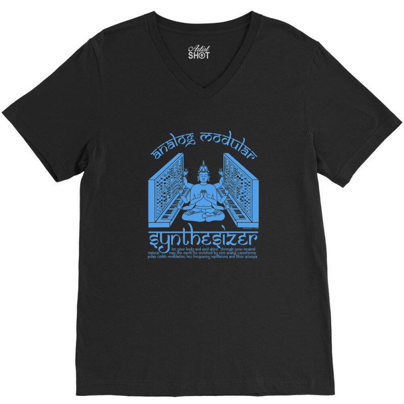 Modular Synthesizer God For Electronic Musician 1 V-neck Tee | Artistshot