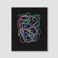 Modular Synthesizer Patch Cables 1 Portrait Canvas Print | Artistshot