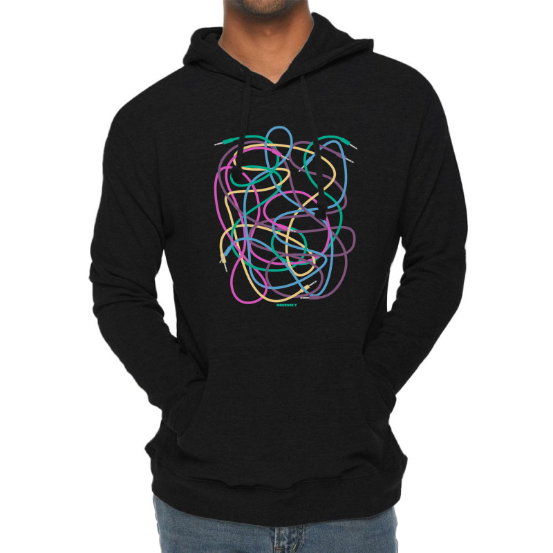 Modular Synthesizer Patch Cables 1 Lightweight Hoodie | Artistshot