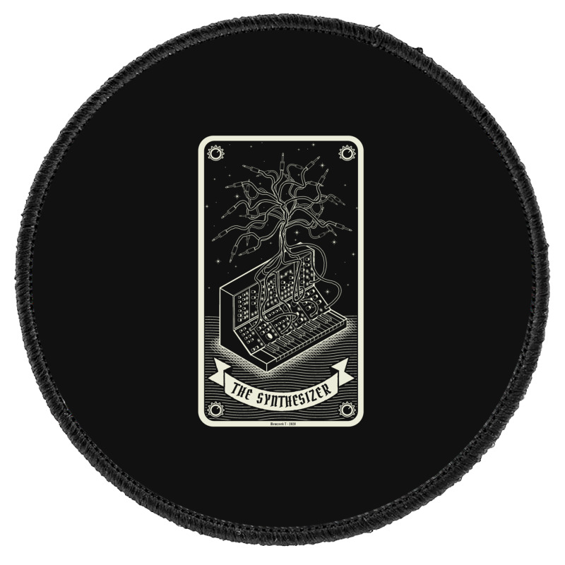 Modular Synthesizer Tarot Card 1 Round Patch | Artistshot