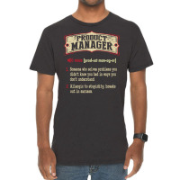 Product Manager Sarcastic Definition Vintage T-shirt | Artistshot