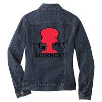 Blow Stuff Up Funny Science Ladies Denim Jacket | Artistshot