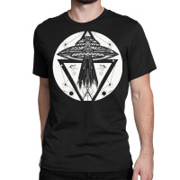 Extraterrestrial Life Aliens Spaceship External Sci Fi Classic T-shirt | Artistshot