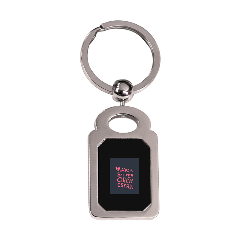 Manchester Orchestra Merch Silver Rectangle Keychain | Artistshot