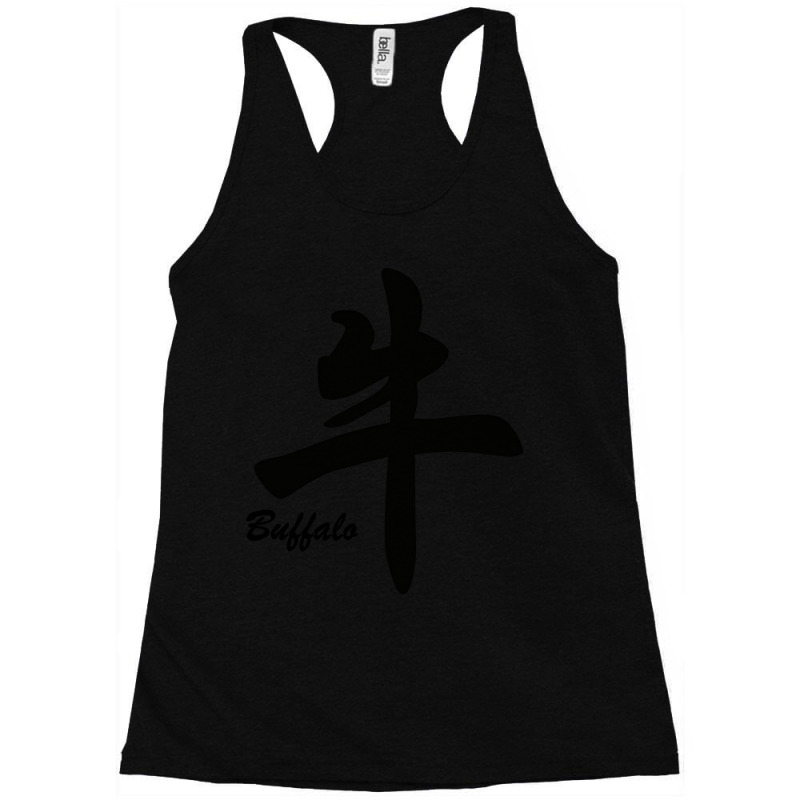 Chiniese Sign For Buffalo Racerback Tank by Alyssa Willett | Artistshot