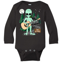 Extraterrestrial, Ancient Astronaut Theorist Ufo Alien Long Sleeve Baby Bodysuit | Artistshot