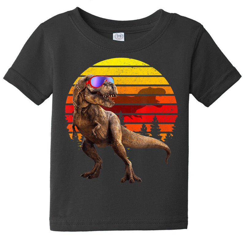 Jurassic Rex Sunglasses Rero Vinage Dinosaur Baby Tee | Artistshot