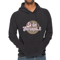 Skin Therapist Esthetician Leopard Skincare Vintage Hoodie | Artistshot