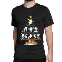 Skating Christmas Cool Skateing Christmas Tree Skater Lover Xmas Costu Classic T-shirt | Artistshot