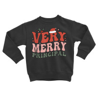 Merry Principal Christmas School Principal Xmas Party T Shirt Toddler Sweatshirt | Artistshot