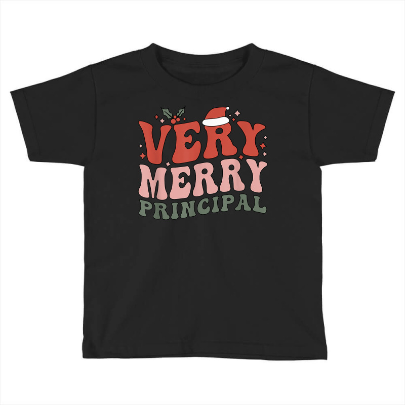 Merry Principal Christmas School Principal Xmas Party T Shirt Toddler T-shirt by cm-arts | Artistshot