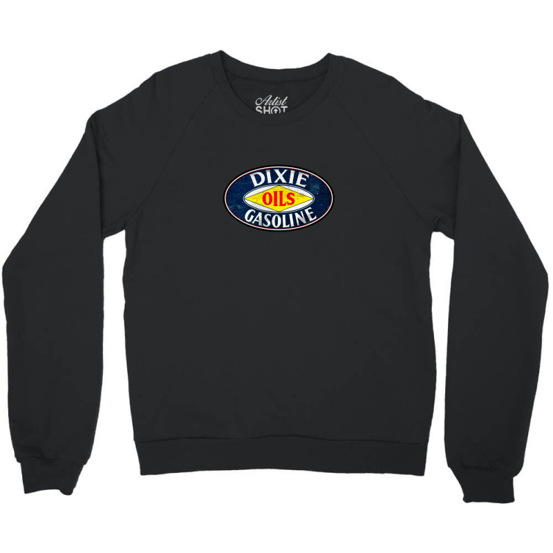 Dixie Oil & Gasoline Vintage Sign Crewneck Sweatshirt | Artistshot