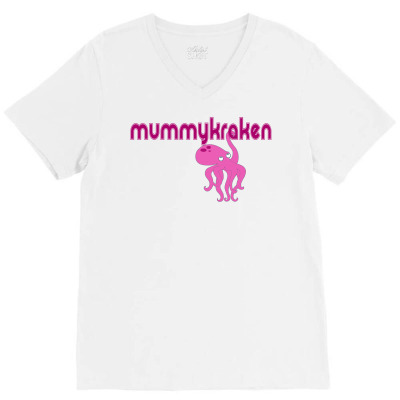 Mummy Kraken V-neck Tee Designed By Coolstars