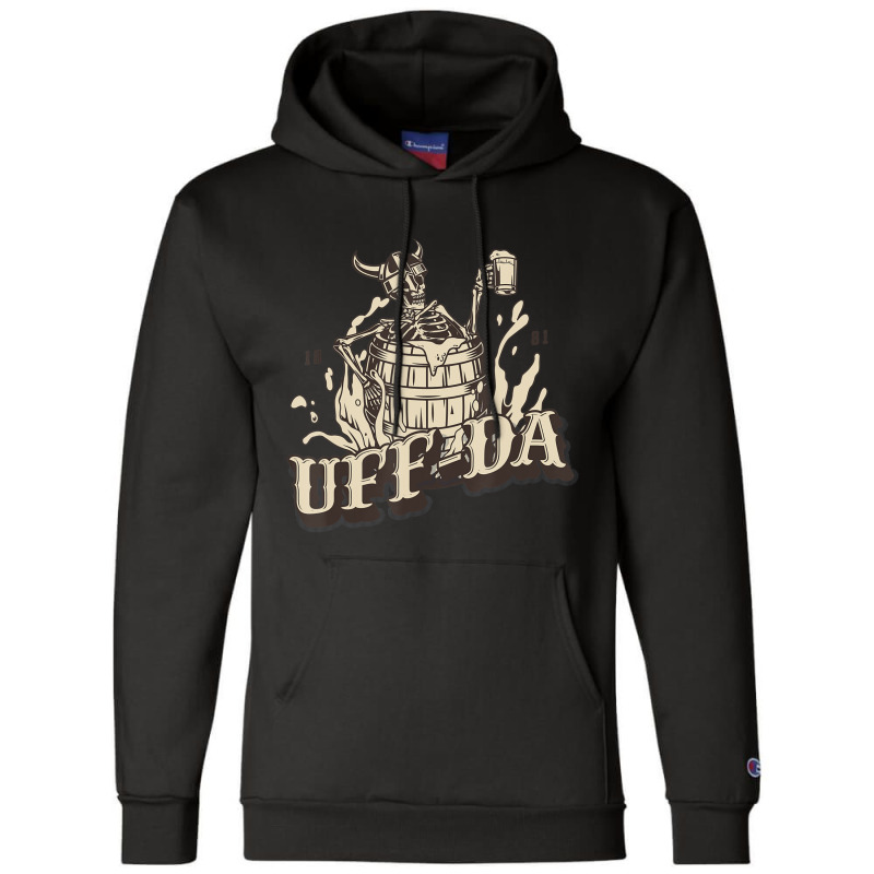 Scandinavian Uff Da Popular Nordic Quotes And Sayings Champion Hoodie | Artistshot