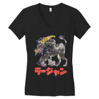 Monsters Hunters Rise Rajang Kanjis Women's V-neck T-shirt | Artistshot