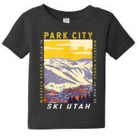 Park City Ski Area Utah Distressed Vintage Tank Top Baby Tee | Artistshot