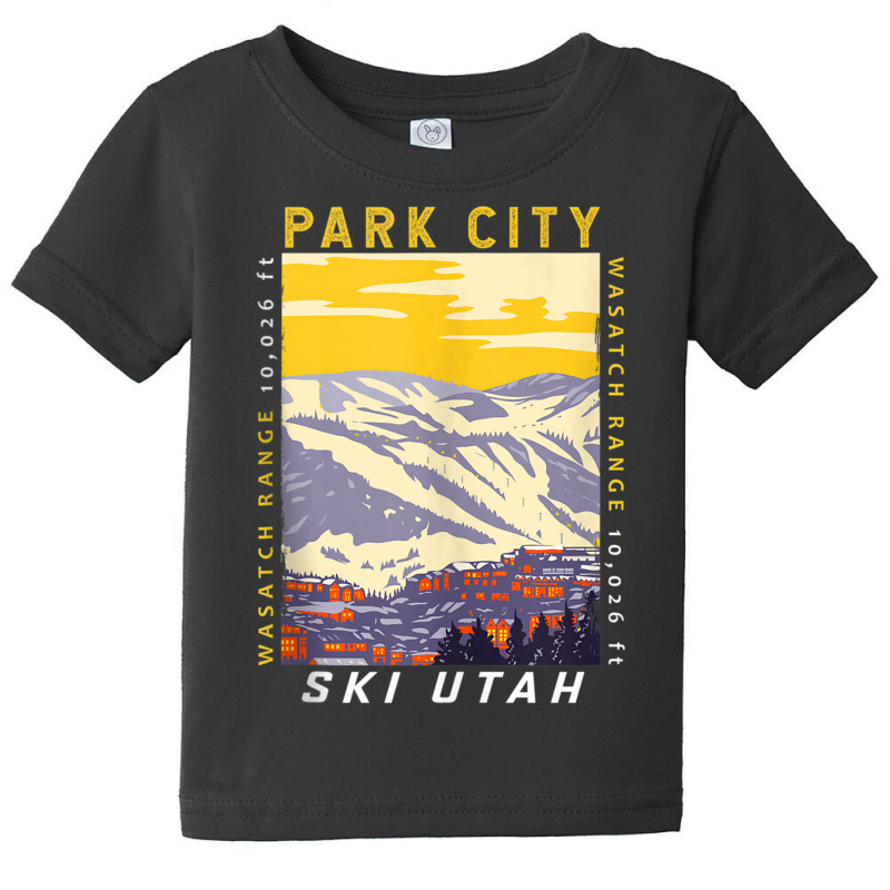 Park City Ski Area Utah Distressed Vintage Tank Top Baby Tee by cm-arts | Artistshot