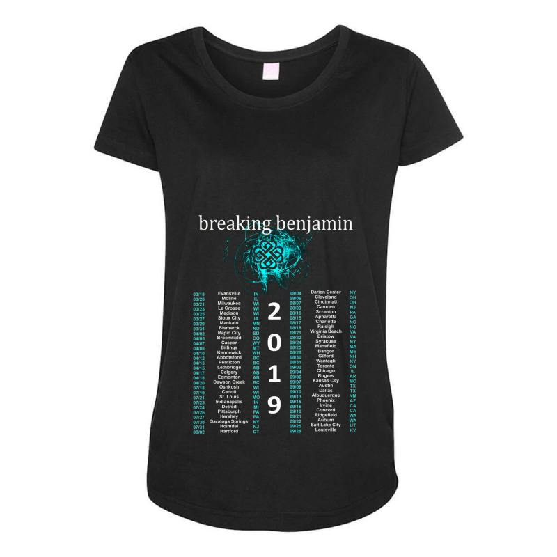 Breaking Benjamin Maternity Scoop Neck T-shirt by cm-arts | Artistshot