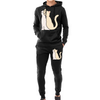 Cat Sitting Hoodie & Jogger Set | Artistshot