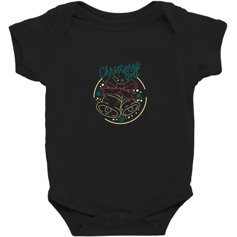 Christmas Bell For Dark Baby Bodysuit by autlu2024 | Artistshot