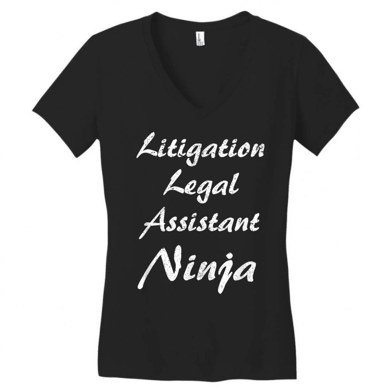 Litigation Legal Assistant Tshirt Occupation Work T Shirt Women's V-Neck T-Shirt by cm-arts | Artistshot