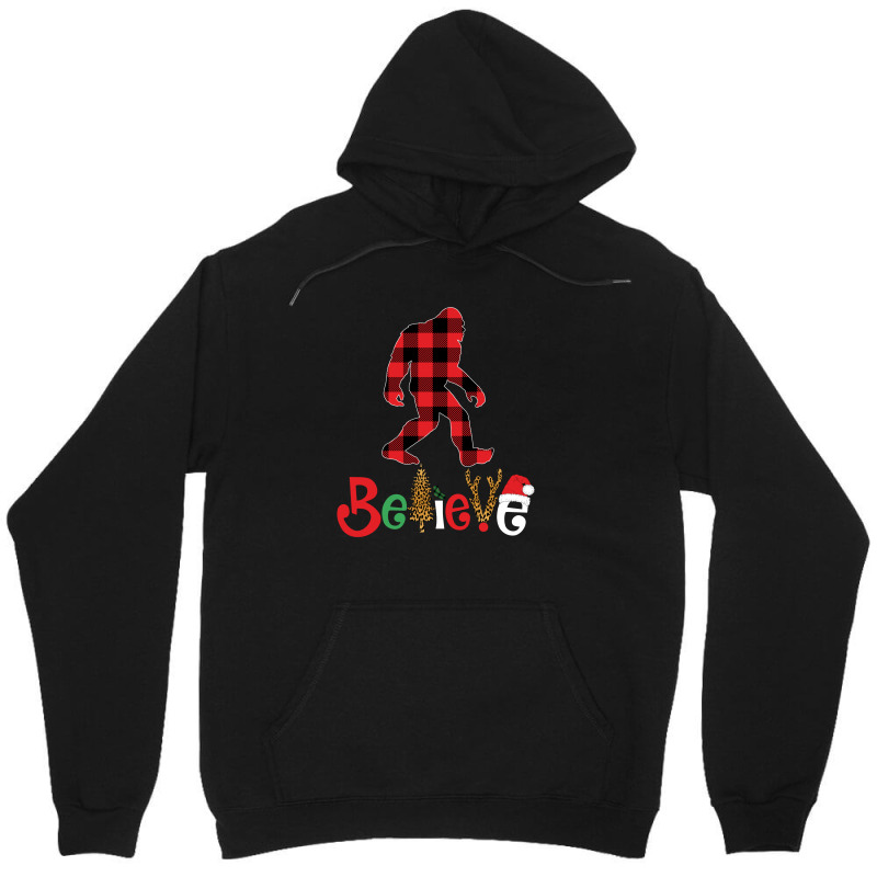 Believe Bigfoot Christmas For Dark Unisex Hoodie | Artistshot