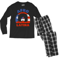 Puerto Rica Afro Latina Women National Hispanic Month Latinx T Shirt Men's Long Sleeve Pajama Set | Artistshot