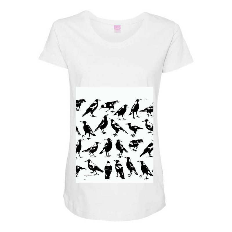 Australian Magpies - Tee Shirts, Other Apparel  Amp  Homewares Graphic Maternity Scoop Neck T-shirt by MYNGOO | Artistshot