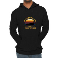 Formula One Retro Sunset Design - It's Lights Out And Away We Go Lightweight Hoodie | Artistshot