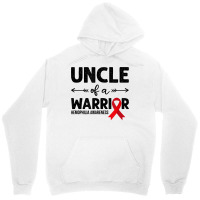 Mens Uncle Of A Warrior, Red Ribbon Hemophilia Awareness T Shirt Unisex Hoodie | Artistshot