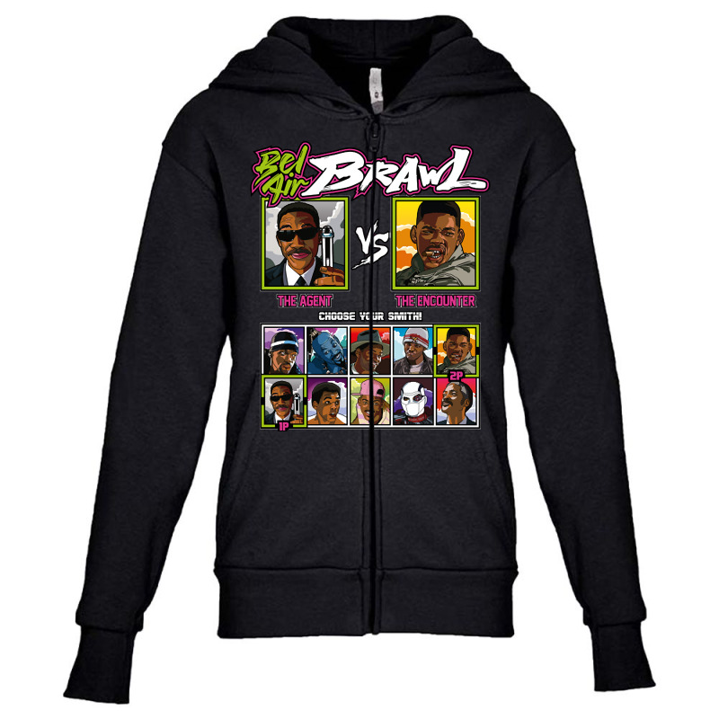 Bel Air Brawl - Will Smith Vs Youth Zipper Hoodie by macklinsampson | Artistshot