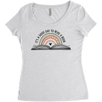 It S A Good Day To Read A Book And Rainbow Tee For Teacher Women's Triblend Scoop T-shirt | Artistshot