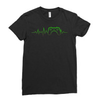 Gamer Heartbeat Video Game Lover S Ladies Fitted T-shirt | Artistshot