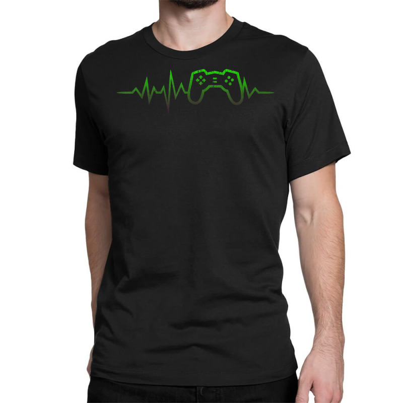 Gamer Heartbeat Video Game Lover S Classic T-shirt by hoangan | Artistshot