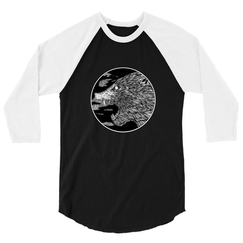 Wolf Art 3/4 Sleeve Shirt | Artistshot