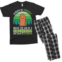 Always Be Yourself Groundhog Day Woodchuck Marmot Premium T Shirt Men's T-shirt Pajama Set | Artistshot