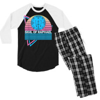 Sigil Of Raphael Archangel Sigil Retro T Shirt Men's 3/4 Sleeve Pajama Set | Artistshot